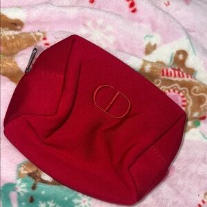 Dior Vibrant Red Makeup Bag